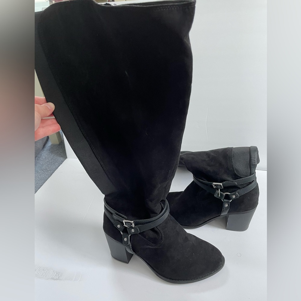 Torrid Black Wide Calf Boots 8.5w